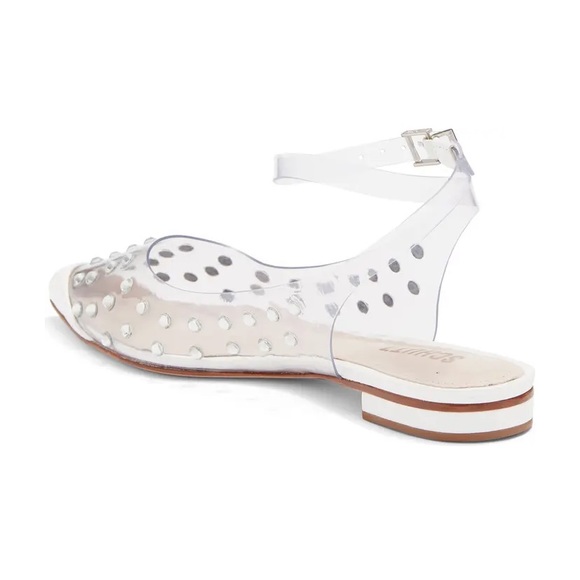 Schutz Biina Studded Clear Sandal Size US 8 - Picture 2 of 7